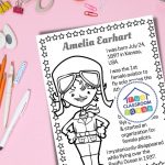 Amelia Earhart coloring pages