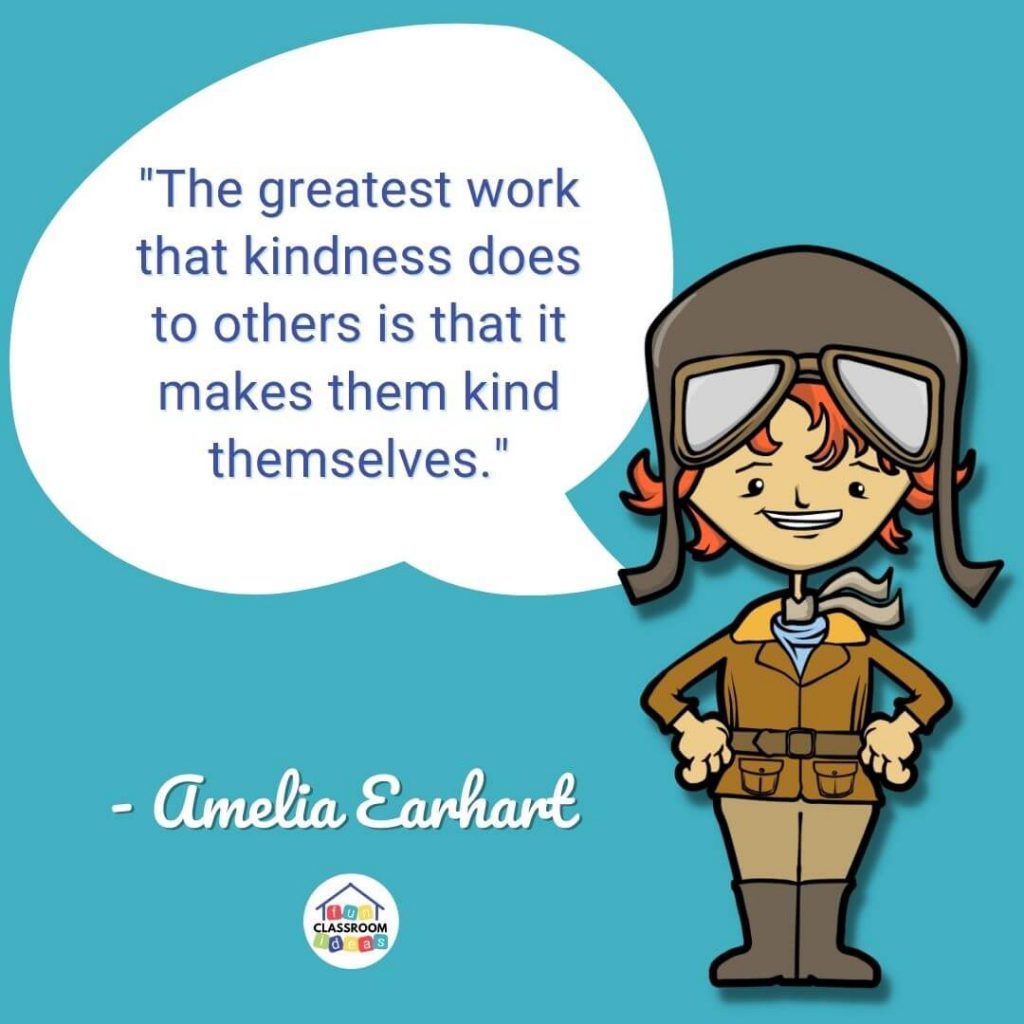 amelia earhart quote kindness