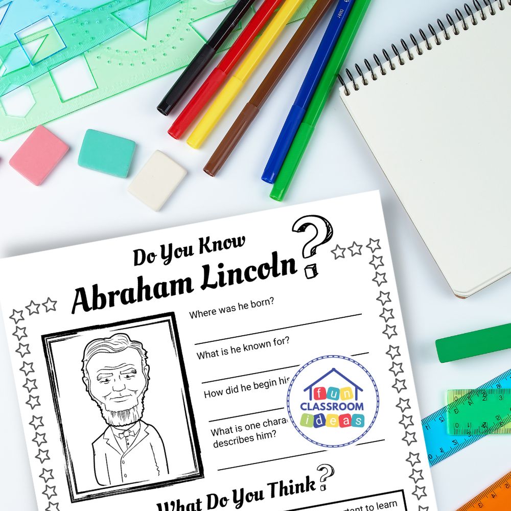 Abraham Lincoln worksheets biography