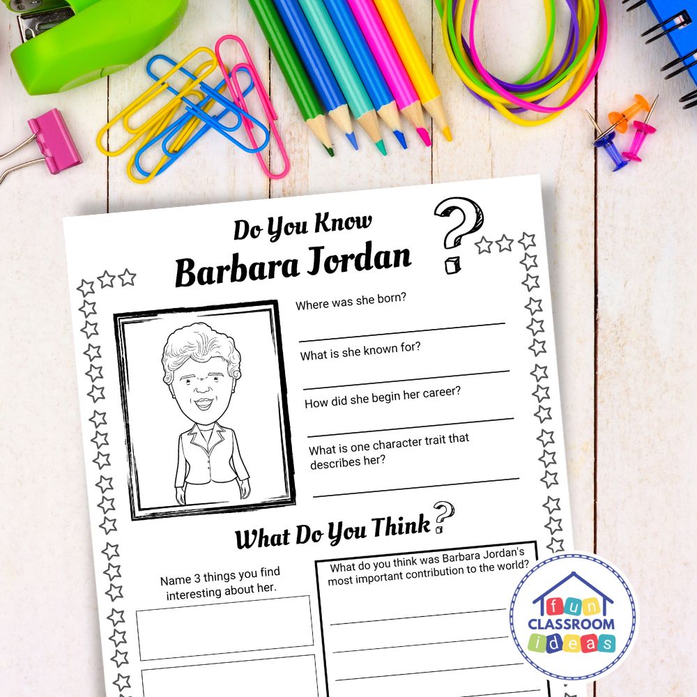 Barbara Jordan handout