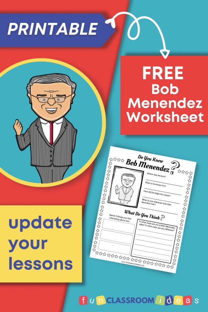 Bob Menendez printable worksheets
