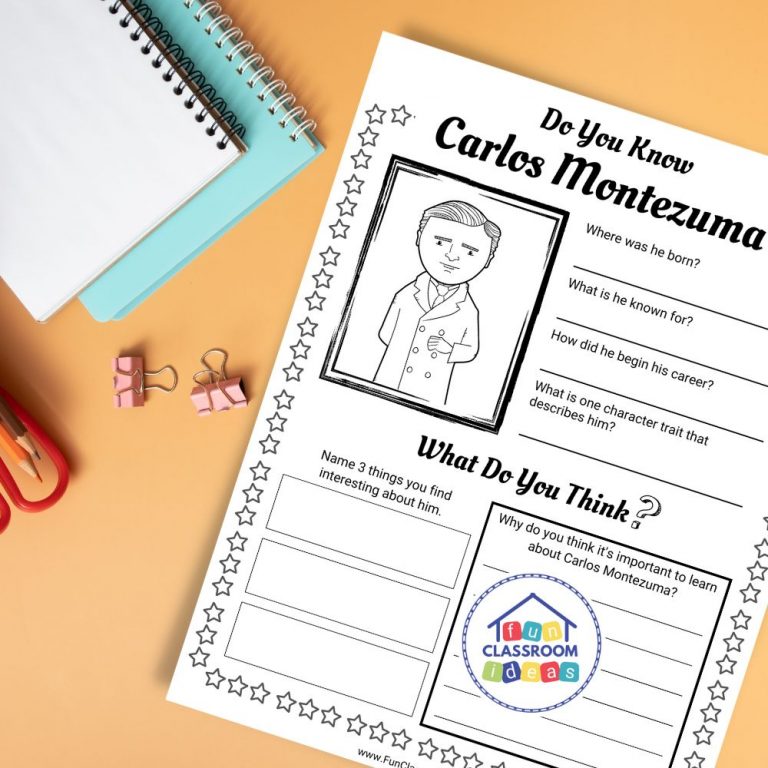 Free Carlos Montezuma Worksheet - Level-Up Your Worksheets