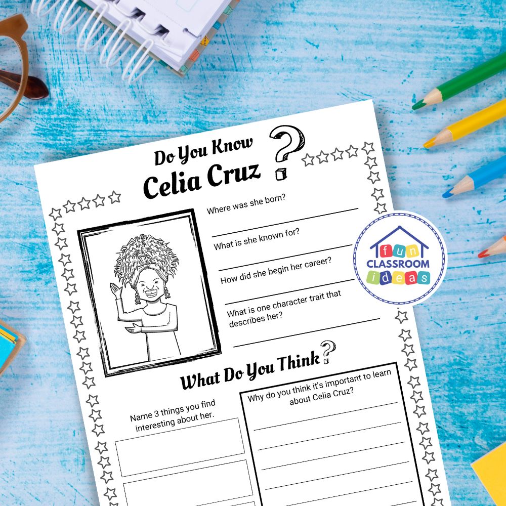 Celia Cruz worksheets free