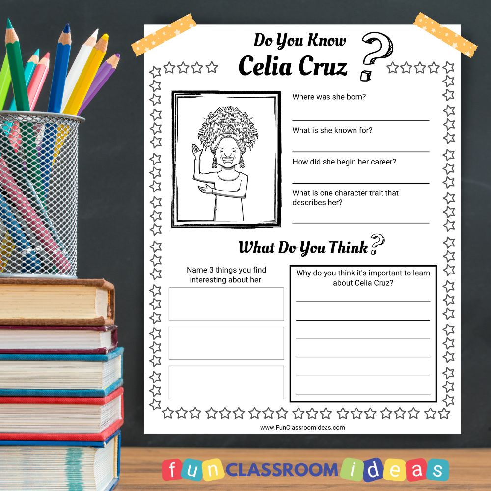 Celia Cruz worksheets