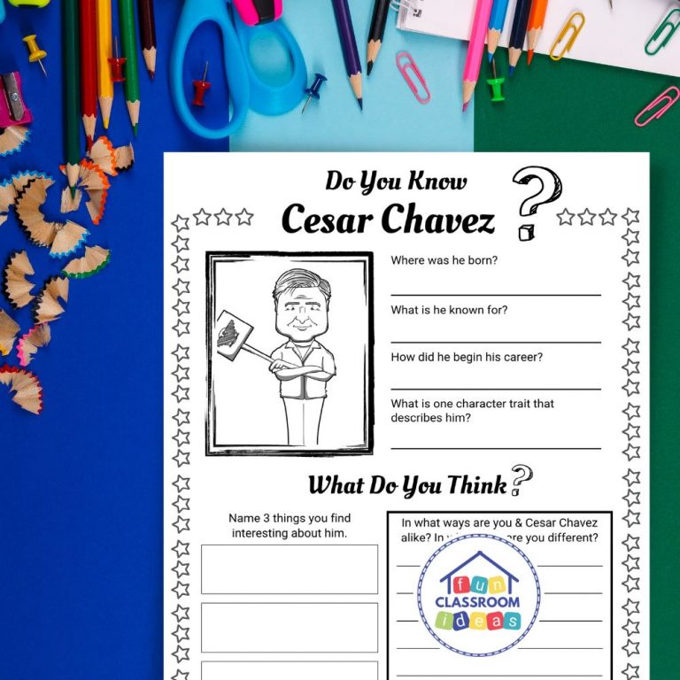 Free Cesar Chavez Worksheet Level Up Your Worksheets