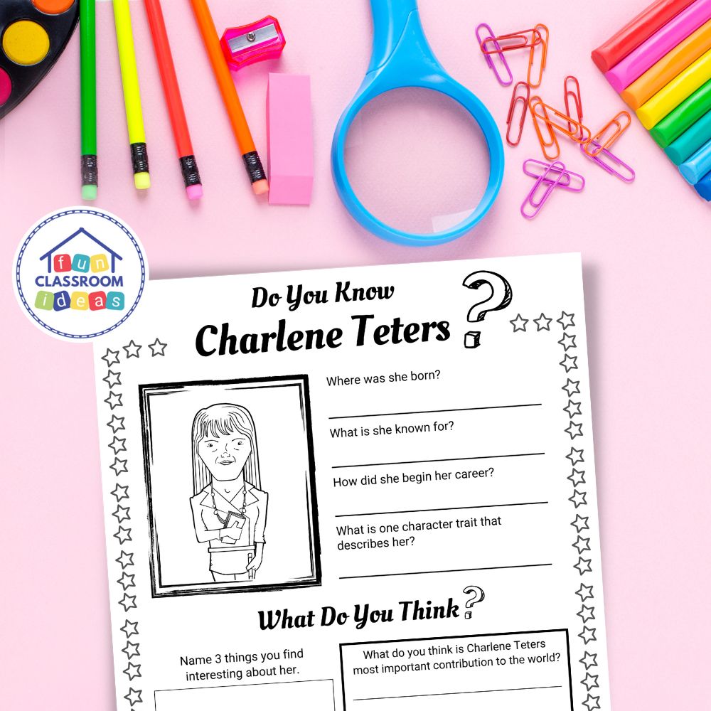 Charlene Teters worksheet biography