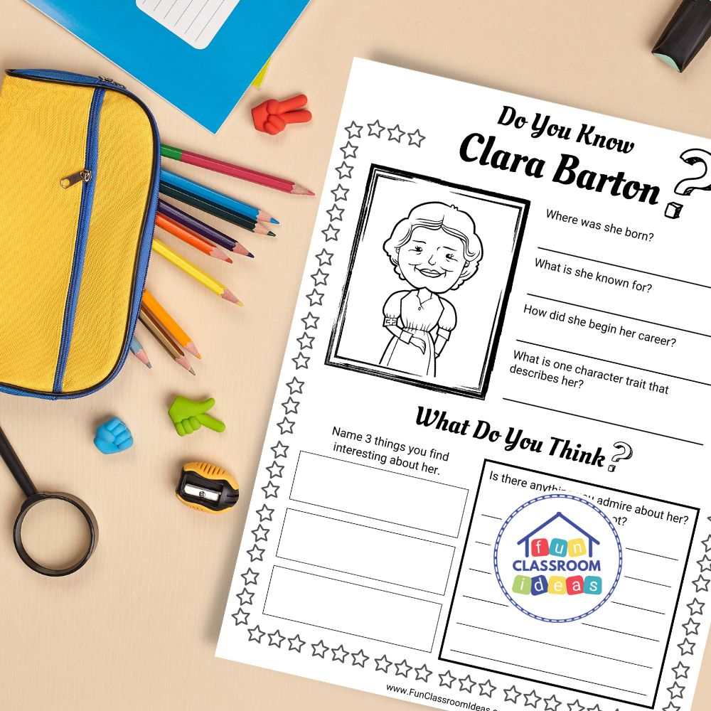 Clara Barton handout free