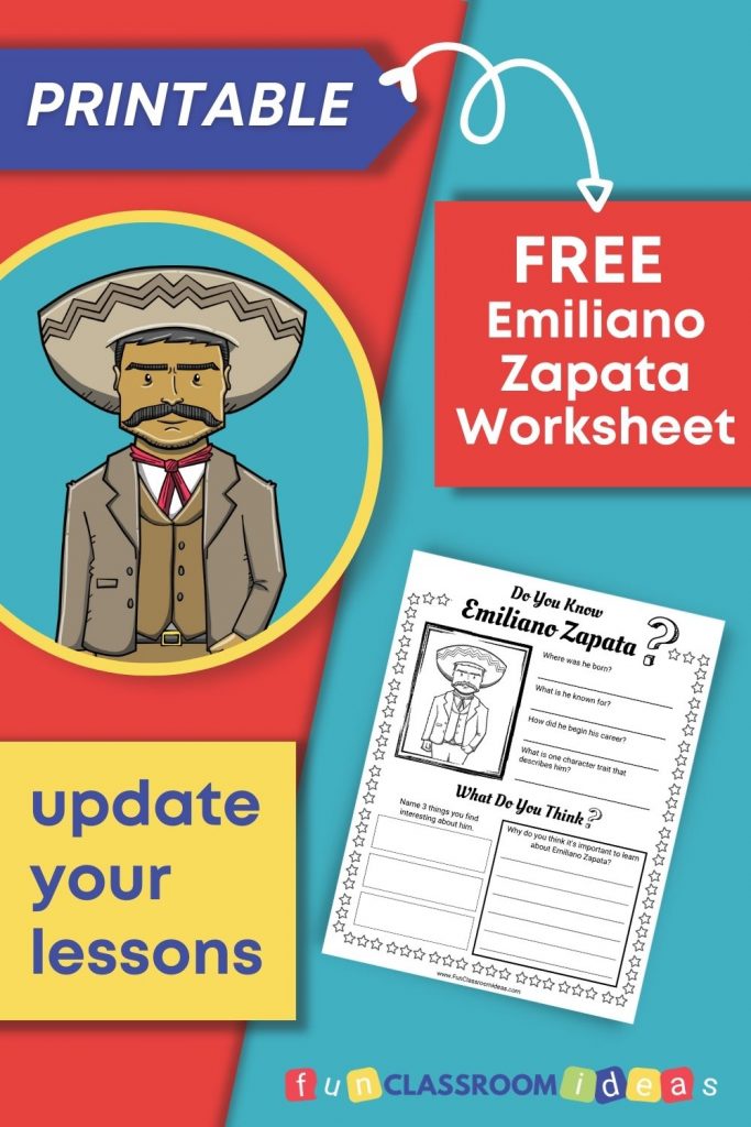 Emiliano Zapata printable worksheets