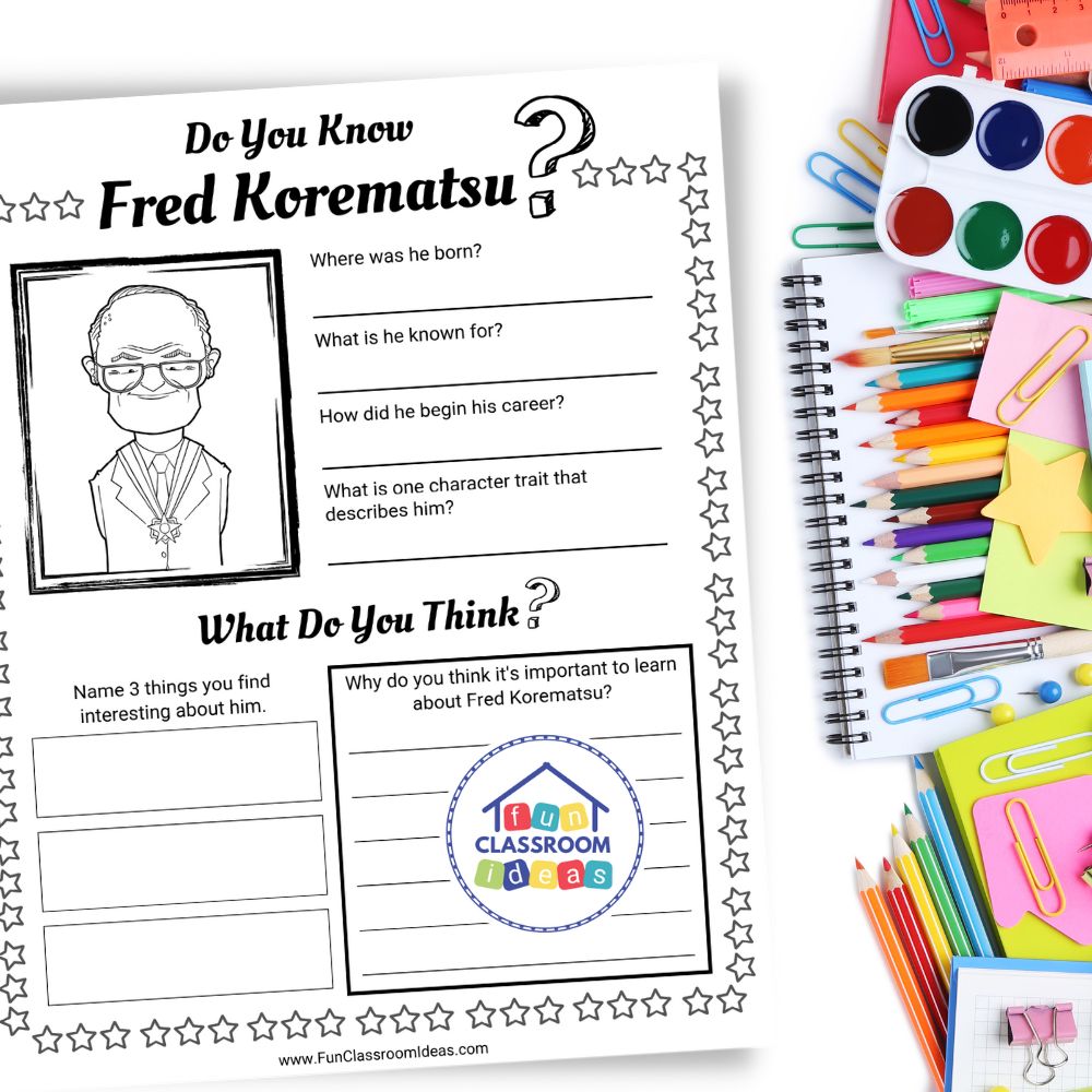 Fred Korematsu worksheet