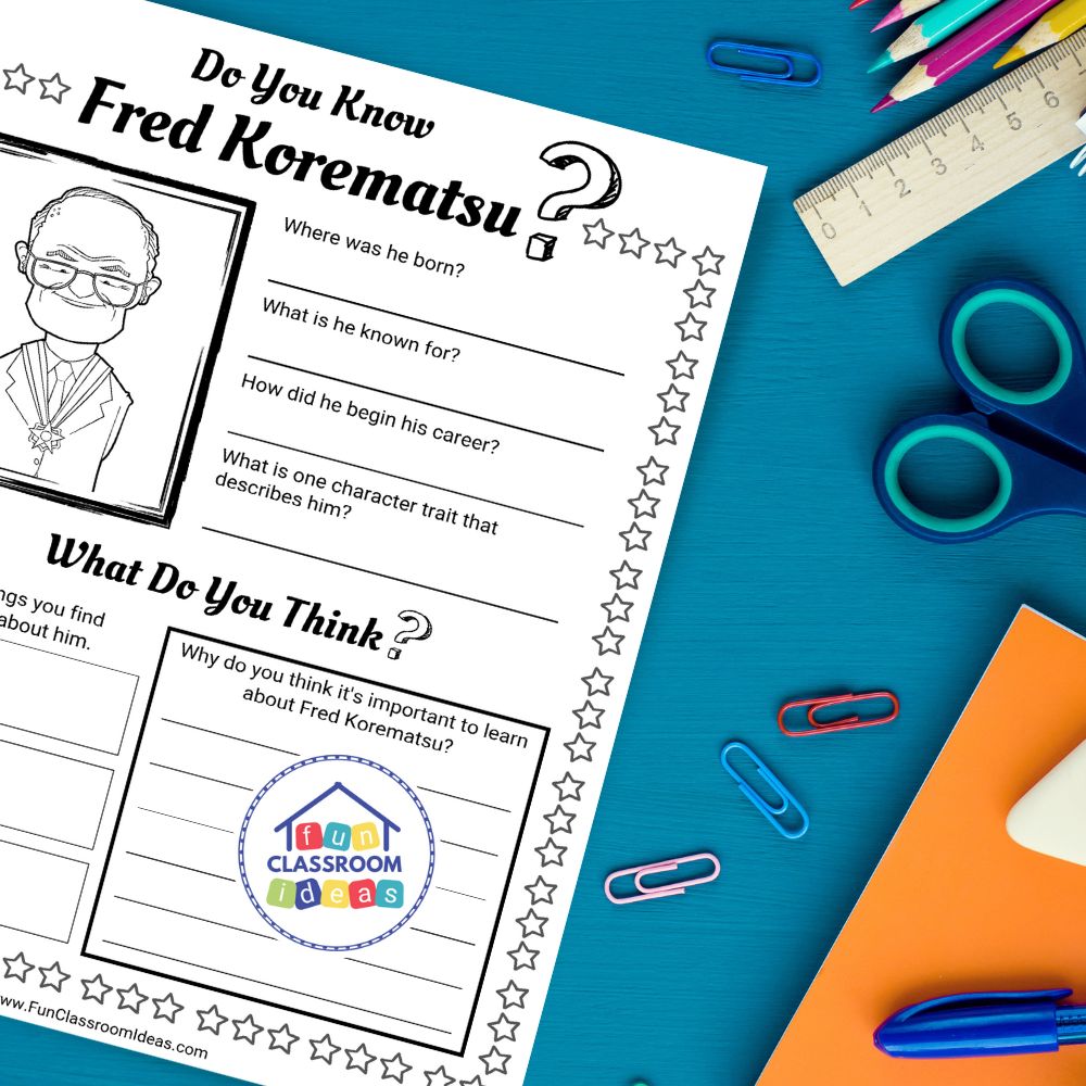 Fred Korematsu worksheets printable