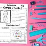 Georgia O_Keeffe worksheets coloring page