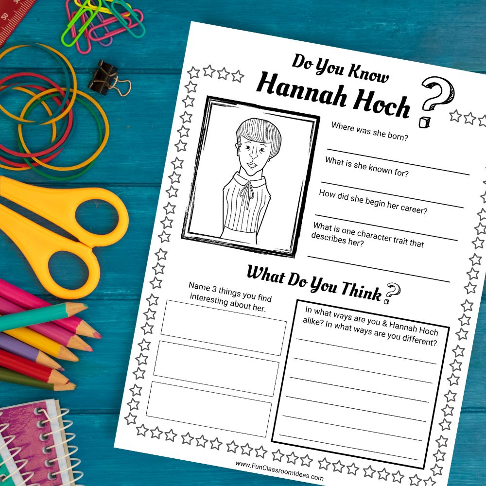 Hannah Hoch free handouts