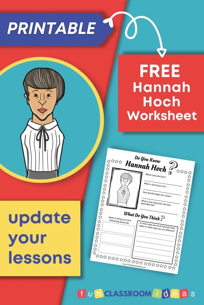 Hannah Hoch printable worksheets