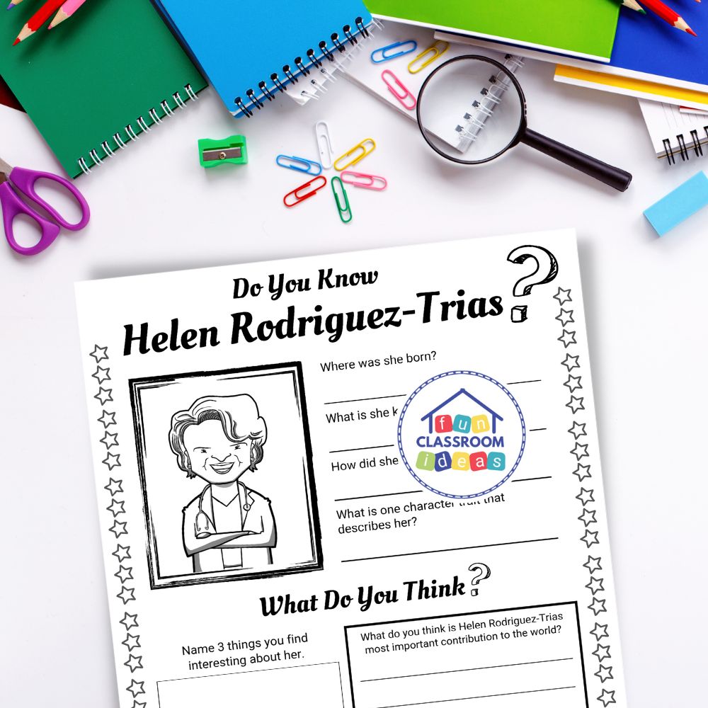 Helen Rodriguez-Trias worksheet elementary