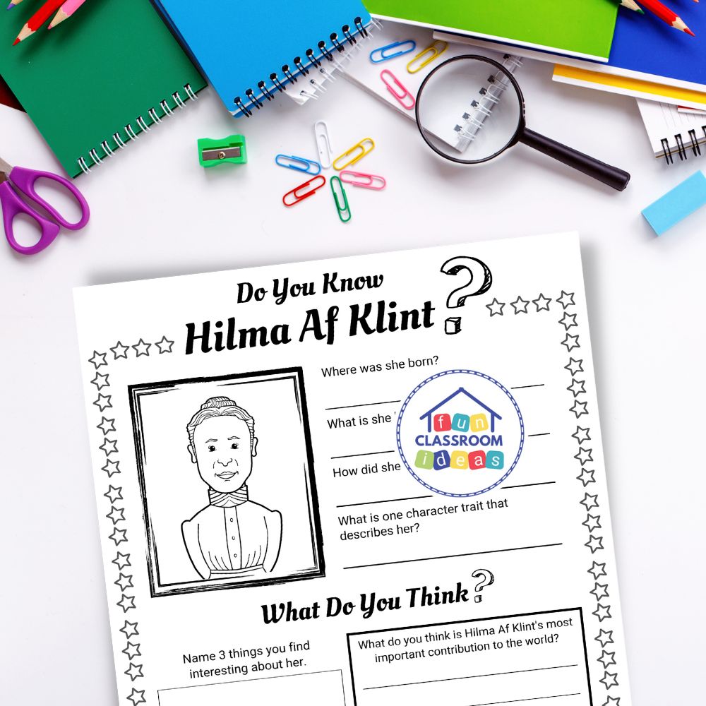 Hilma Af Klint worksheet elementary