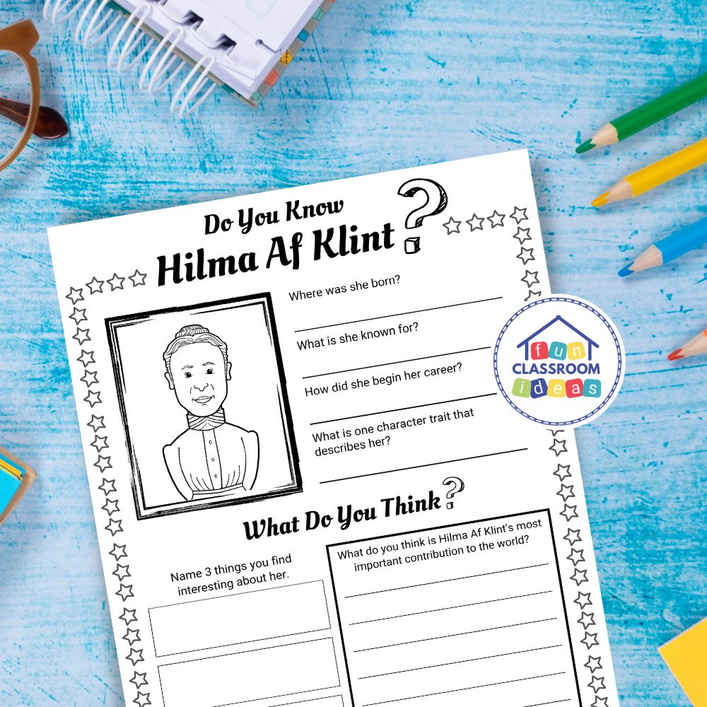 Hilma Af Klint worksheets free