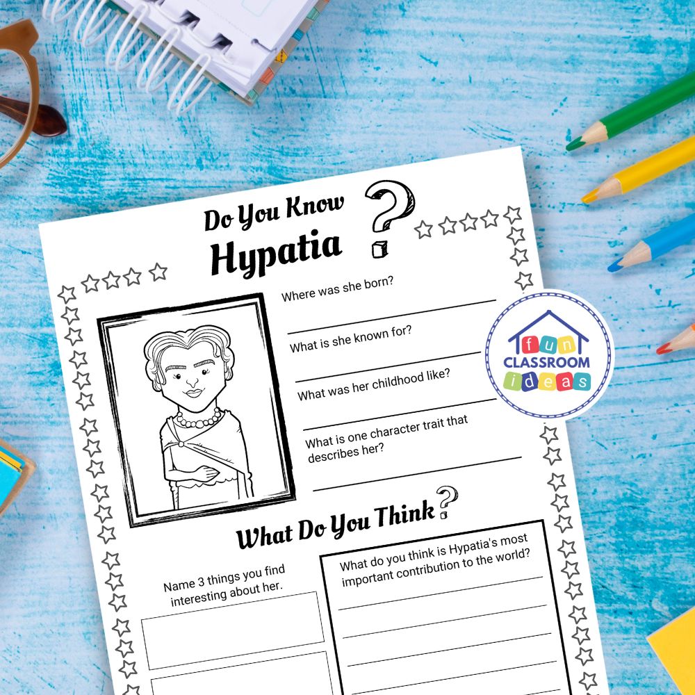 Hypatia worksheets free