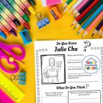 Julie Chu worksheets coloring page