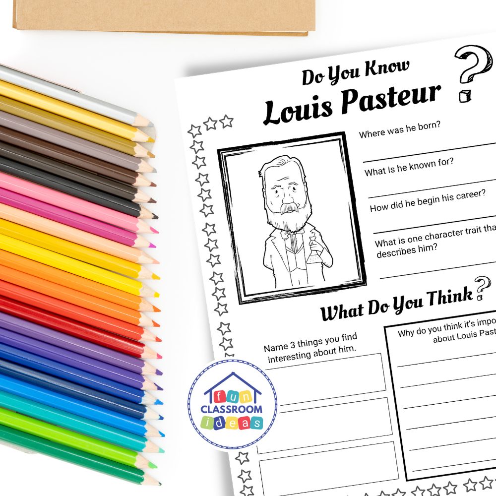 Louis Pasteur worksheets lesson