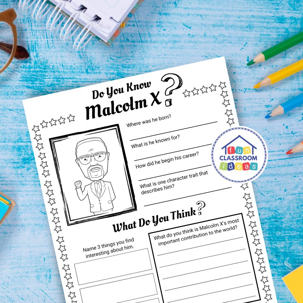 Malcolm X worksheets free
