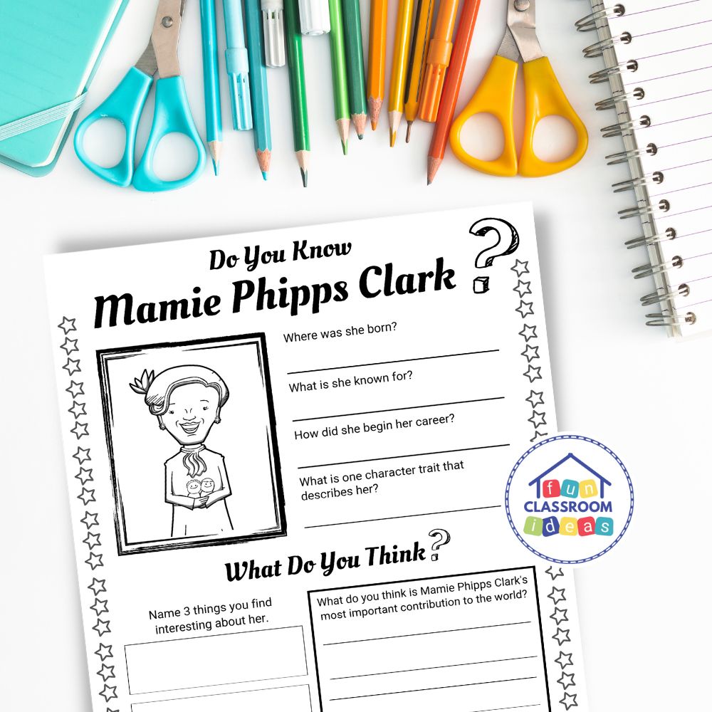 Mamie Phipps Clark handout free for kids