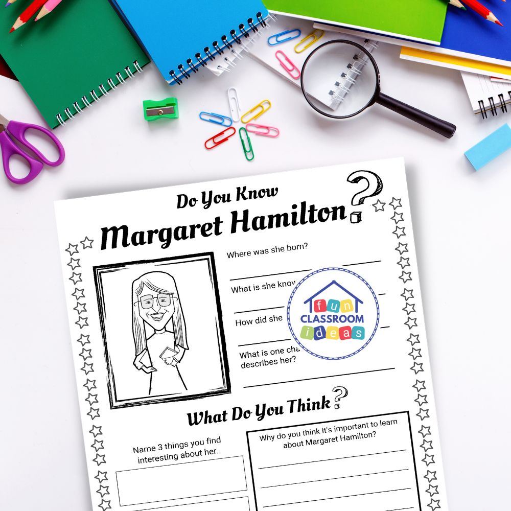 Margaret Hamilton worksheet elementary