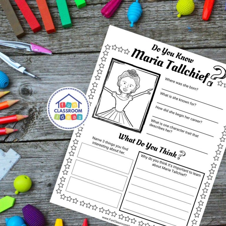 Free Maria Tallchief Worksheet - Level-Up Your Worksheets