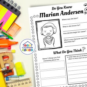 Free Marian Anderson Worksheet - Level-Up Your Worksheets