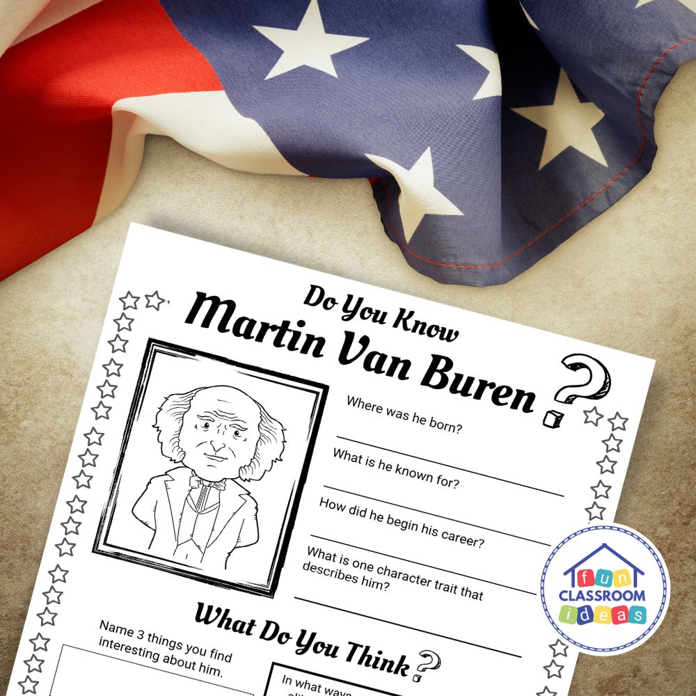 Free Martin Van Buren Worksheet