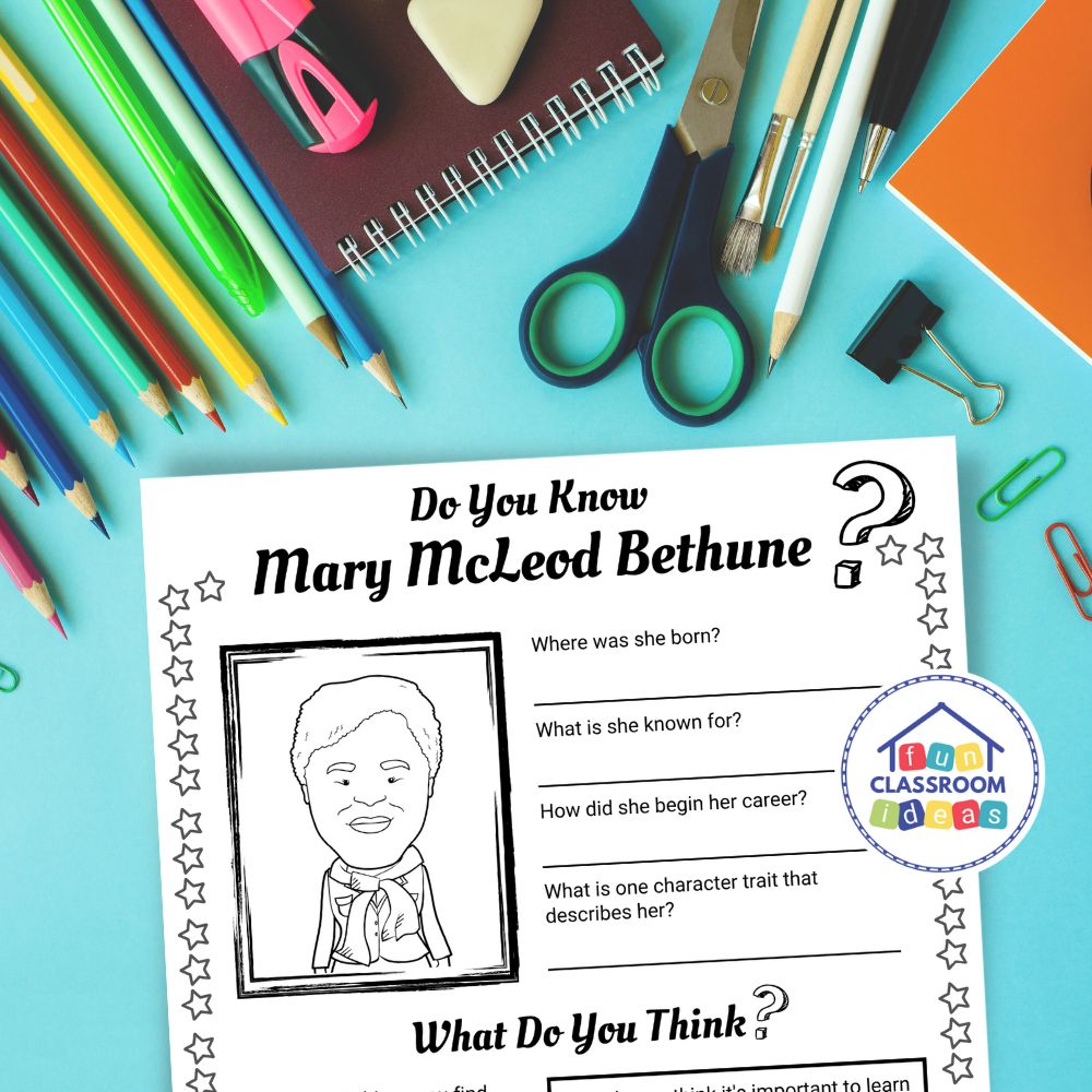 Mary McLeod Bethune coloring page