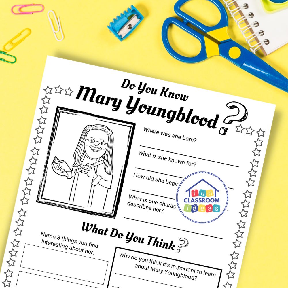 Mary Youngblood coloring page