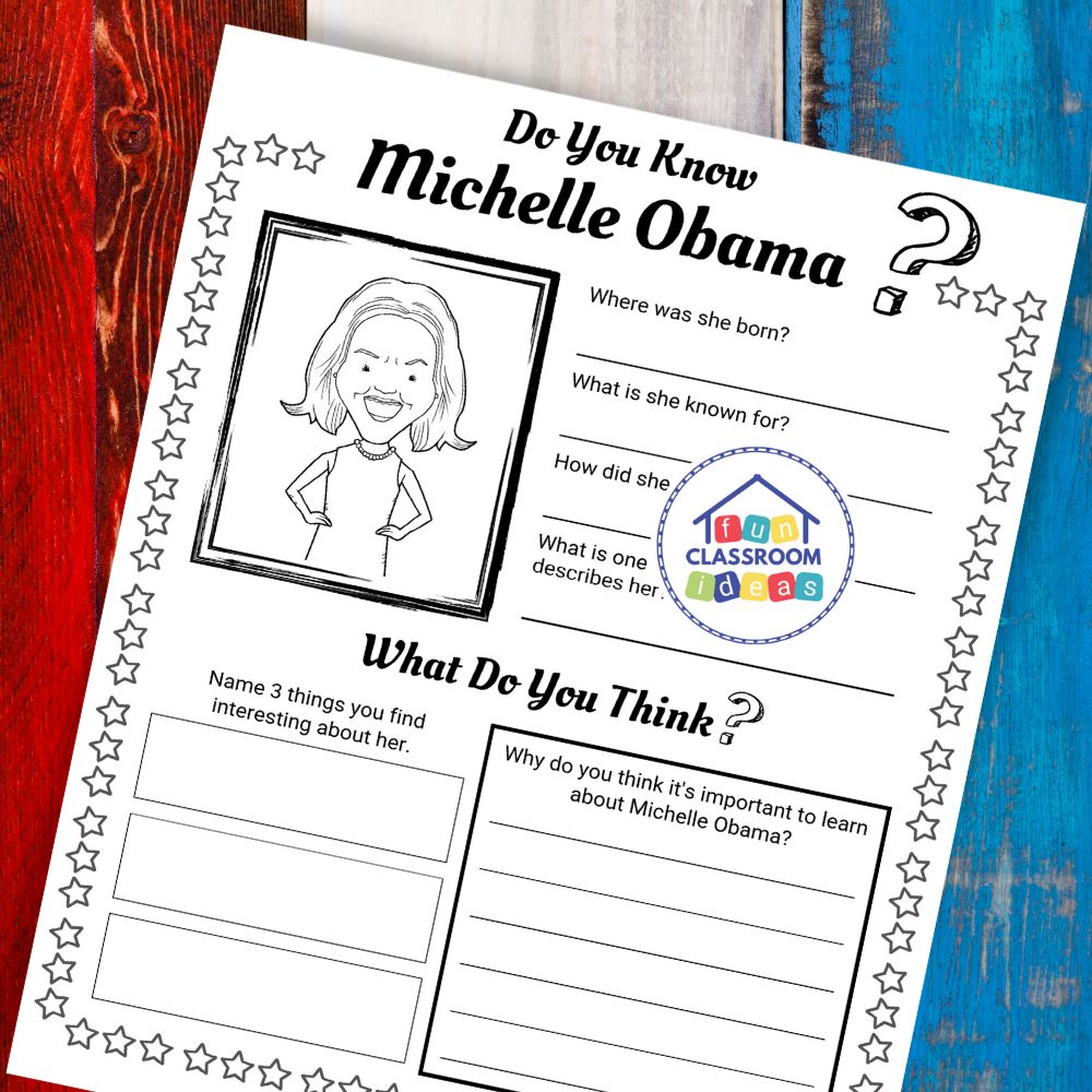 Free Michelle Obama Worksheet