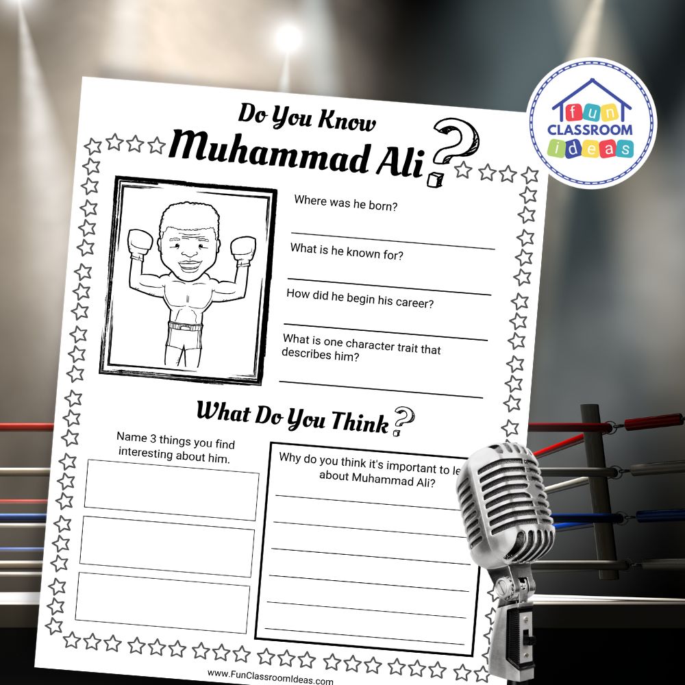 Muhammad Ali coloring page