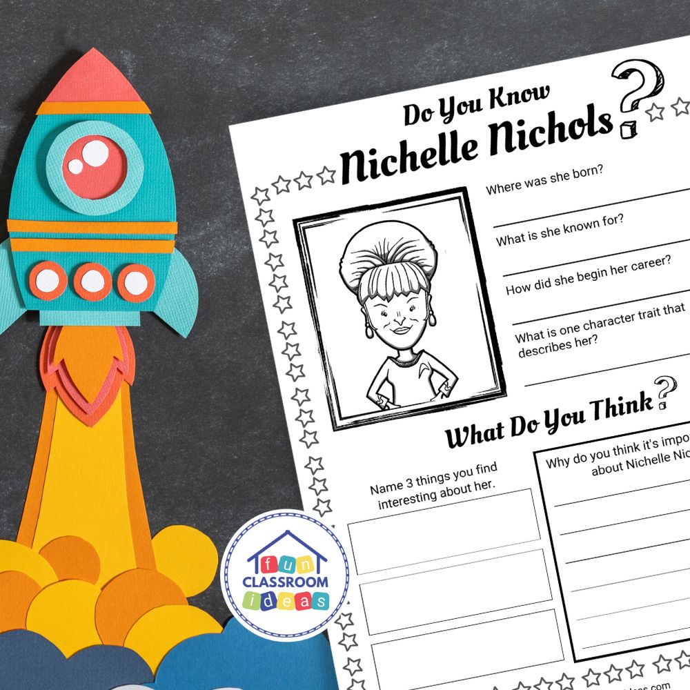 Nichelle Nichols worksheets lesson