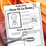 Oscar De La Renta coloring page