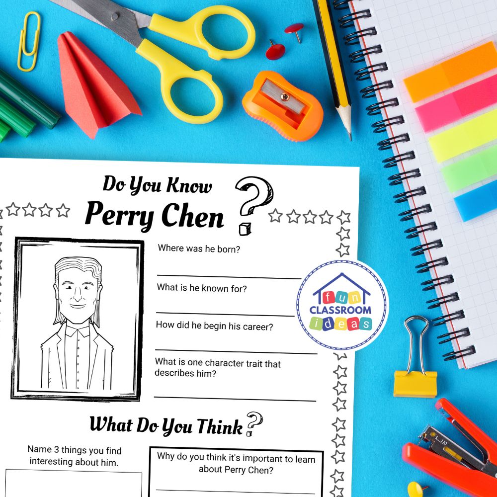 Perry Chen worksheets coloring page