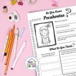 Pocahontas worksheets lesson