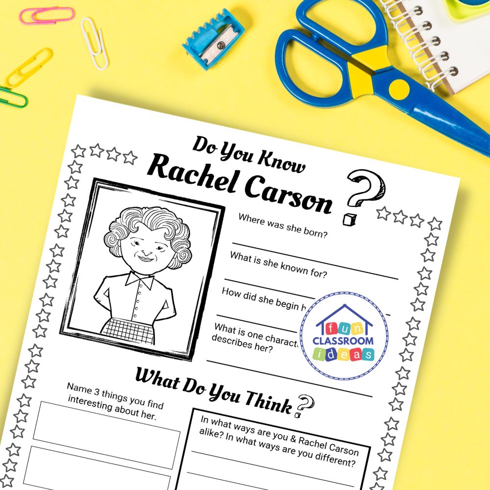 Rachel Carson coloring page