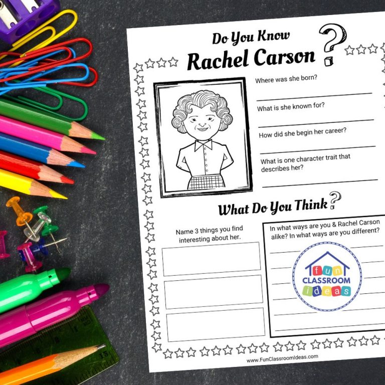 Free Rachel Carson Worksheet - Level-Up Your Worksheets