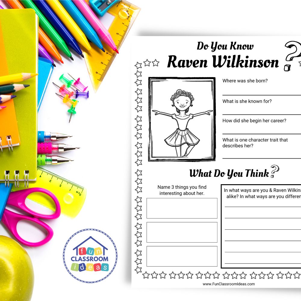 Raven Wilkinson worksheets interactive worksheets