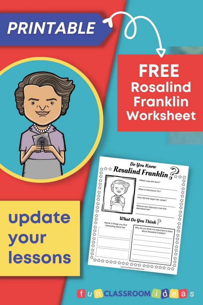 Rosalind Franklin printable worksheets