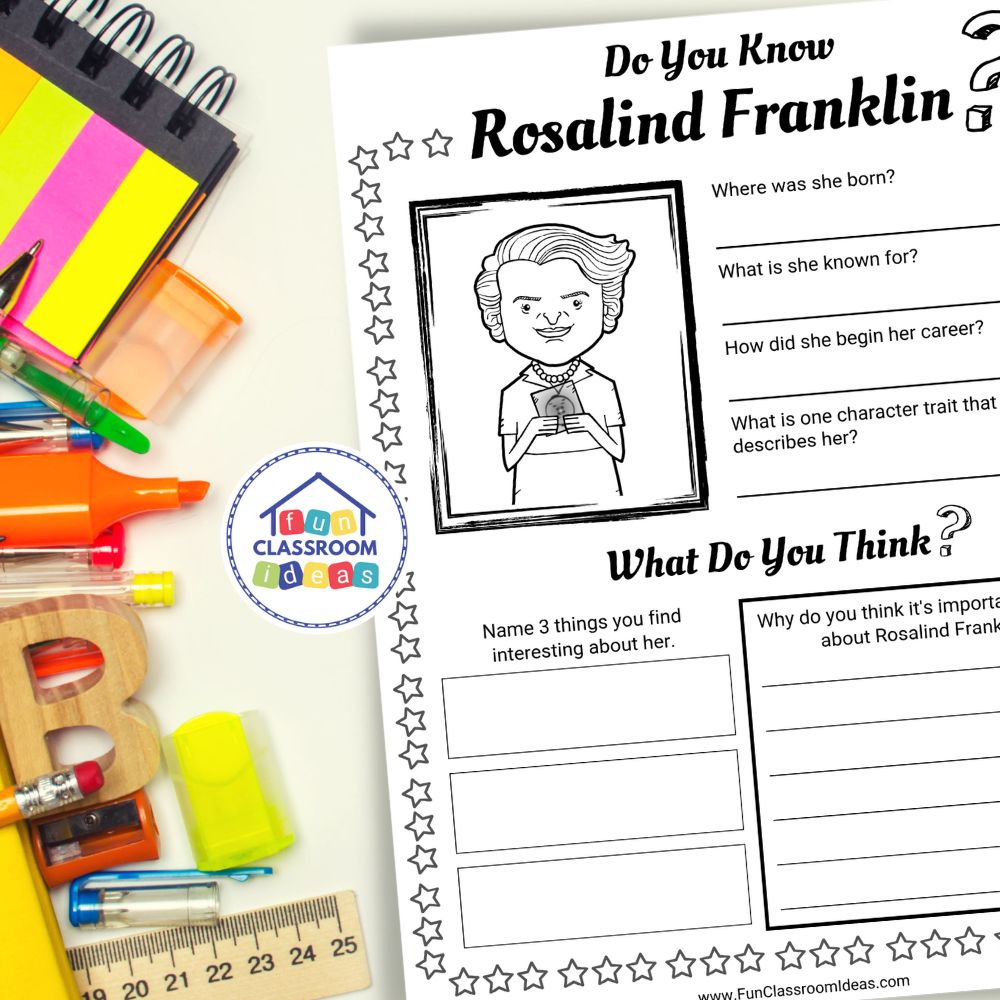 Rosalind Franklin worksheets interactive worksheet