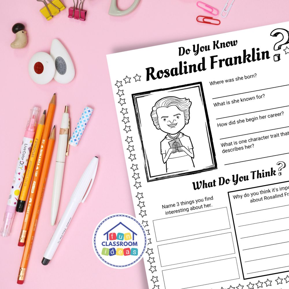 Rosalind Franklin worksheets lesson