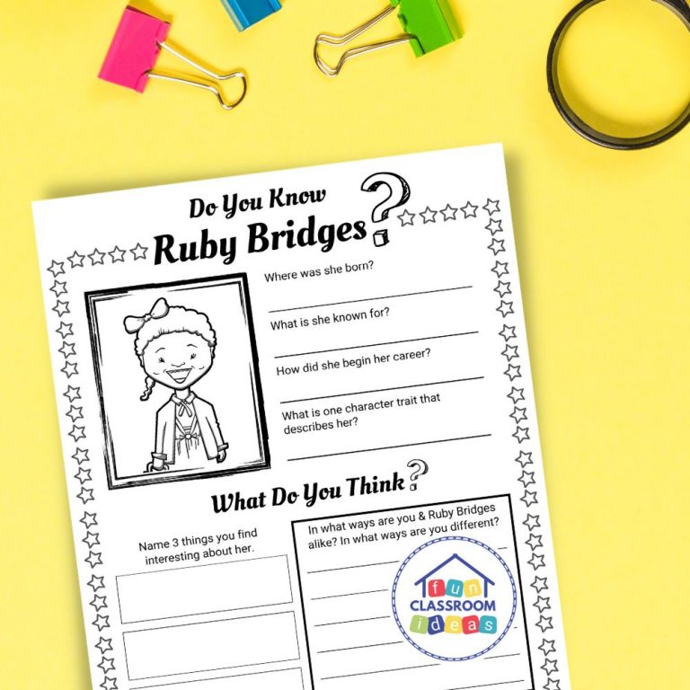 Ruby Bridges Test Free Ruby Bridges Worksheet - Level-Up Your Worksheets