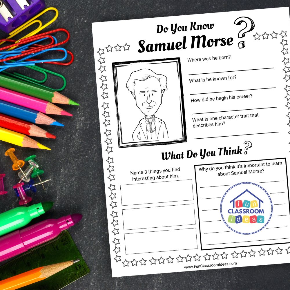 Samuel Morse worksheets pdf