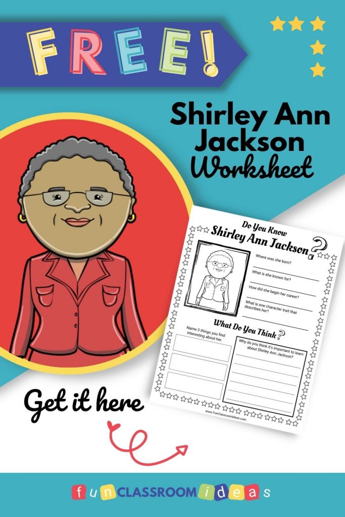 Shirley Ann Jackson printable worksheet