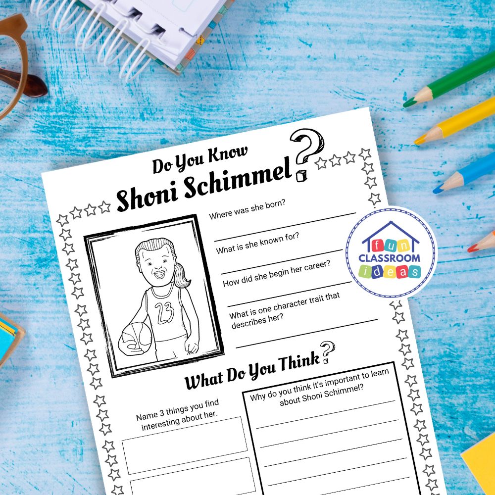 Shoni Schimmel worksheets free