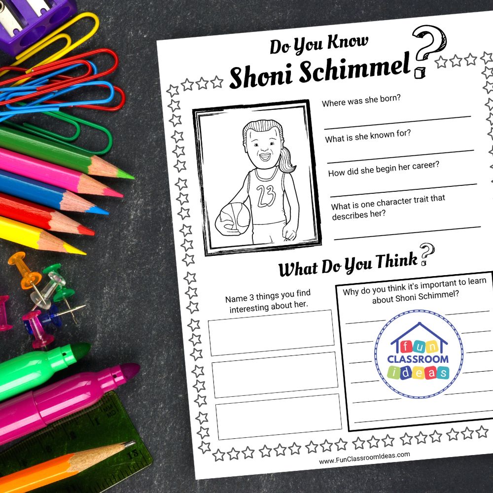 Shoni Schimmel worksheets pdf