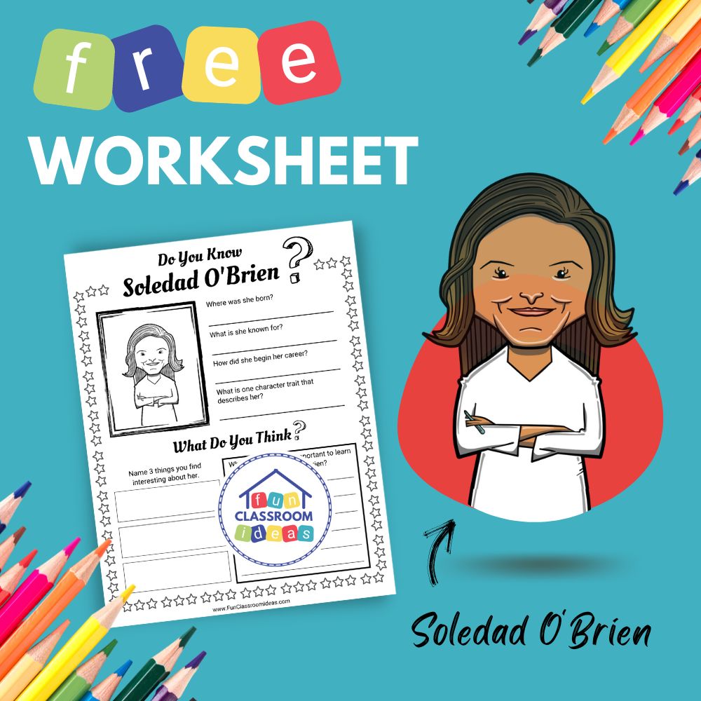 Soledad O_Brien bio worksheet for kids