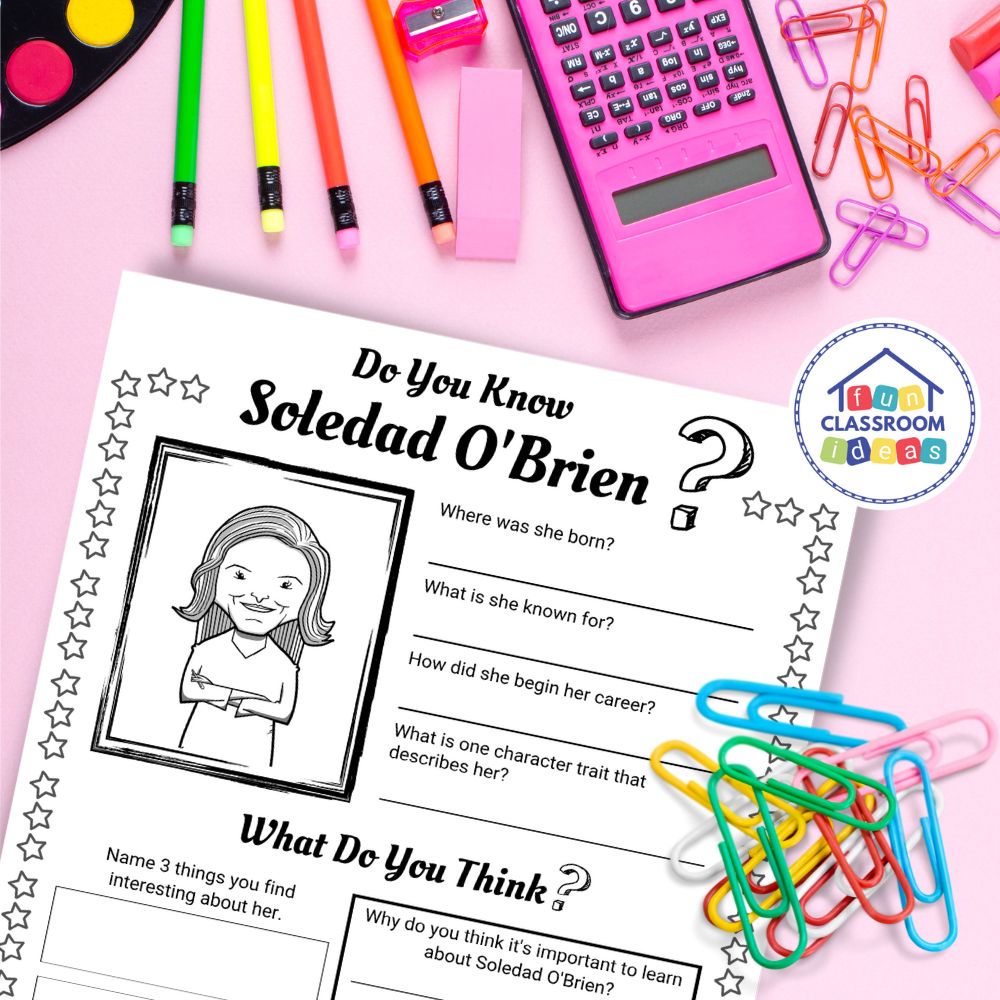 Soledad O_Brien worksheets coloring page